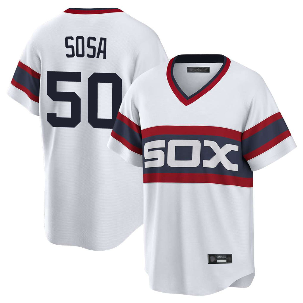 Chicago White Sox #50 Lenyn Sosa Player White AmberGomez T-shirt Home Game Stitched Jerseys