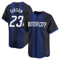 Detroit Tigers #23 Kirk Gibson Player Navy AmberGomez City Connect Home Limited Stitched Jerseys