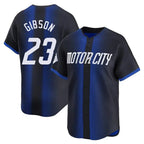 Detroit Tigers #23 Kirk Gibson Player Navy AmberGomez City Connect Home Limited Stitched Jerseys