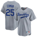 Los Angeles Dodgers #25 Tommy Edman Player Gray AmberGomez Game Limited Home Stitched Jerseys