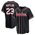 Cleveland Guardians #23 Bo Naylor Player Black AmberGomez Fashion Out Home Game Stitched Jerseys