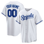 Custom Kansas City Royals White AmberGomez Replica Jersey