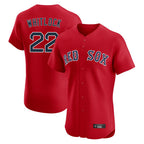 Boston Red Sox #22 Garrett Whitlock Player Red AmberGomez Limited Elite Home Game Stitched Jerseys1