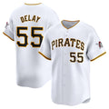 Pittsburgh Pirates #55 Jason Delay White AmberGomez Home Limited Player Jersey