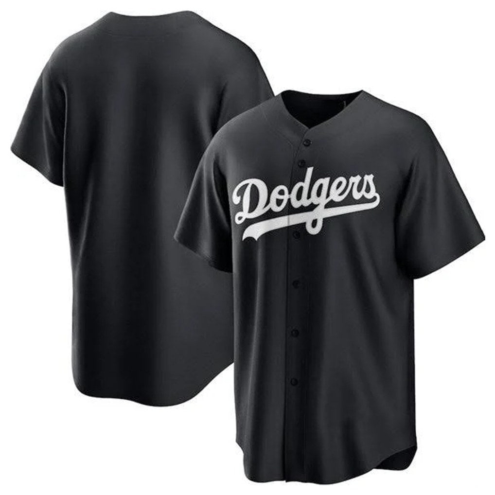 Los Angeles Dodgers Blank Player Black AmberGomez Pitch Fashion T-shirt Stitched Jerseys