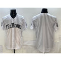 New York Yankees Blank White AmberGomez Pinstripe 'Gothic Legacy Edition' Vapor Premier Limited Stitched Jersey