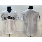 New York Yankees Blank White AmberGomez Pinstripe 'Gothic Legacy Edition' Vapor Premier Limited Stitched Jersey