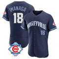 Chicago Cubs #18 Shota Imanaga Player Navy AmberGomez City Connect 150th Anniversary Limited Elite Home Stitched Jerseys
