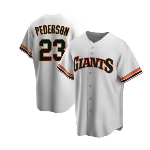 San Francisco Giants #23 Joc Pederson White AmberGomez Cool Base Stitched Jersey