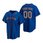Custom New York Mets Royal AmberGomez Stitched Cool Base Road Jersey