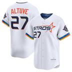 Houston Astros #27 Jose Altuve White AmberGomez 2025 City Connect Limited Player Jersey