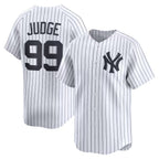 New York Yankees #99 Aaron Judge White AmberGomez Home Limited Player Jersey 2