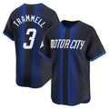 Detroit Tigers #3 Alan Trammell Player Navy AmberGomez City Connect Home Limited Stitched Jerseys
