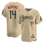 Arizona Diamondbacks #14 Gabriel Moreno Player Tan AmberGomez City Connect Limited Home Game Stitched Jerseys