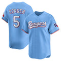 Texas Rangers #5 Corey Seager Light Blue AmberGomez Alternate Limited Player Jersey