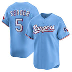 Texas Rangers #5 Corey Seager Light Blue AmberGomez Alternate Limited Player Jersey
