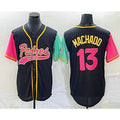 San Diego Padres #13 Manny Machado Black AmberGomez NEW 2023 City Connect Cool Base Stitched Jersey