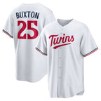 Minnesota Twins #25 Byron Buxton White AmberGomez Home Replica Jersey