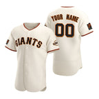 Custom San Francisco Giants White AmberGomez 2020 Stitched Flex Base Jersey