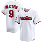 Cleveland Guardians #9 Kyle Manzardo White AmberGomez Home Limited Stitched Jersey
