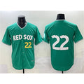 Boston Red Sox #22 Garrett Whitlock Green AmberGomez 2025 City Connect Limited Stitched Jersey