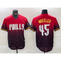 Philadelphia Phillies #45 Zack Wheeler Red AmberGomez 2024 City Cool Base Jersey