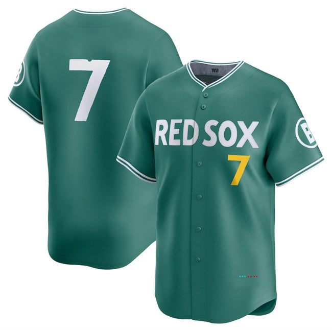 Boston Red Sox #7 Masataka Yoshida Green AmberGomez 2025 City Connect Limited Stitched Jersey
