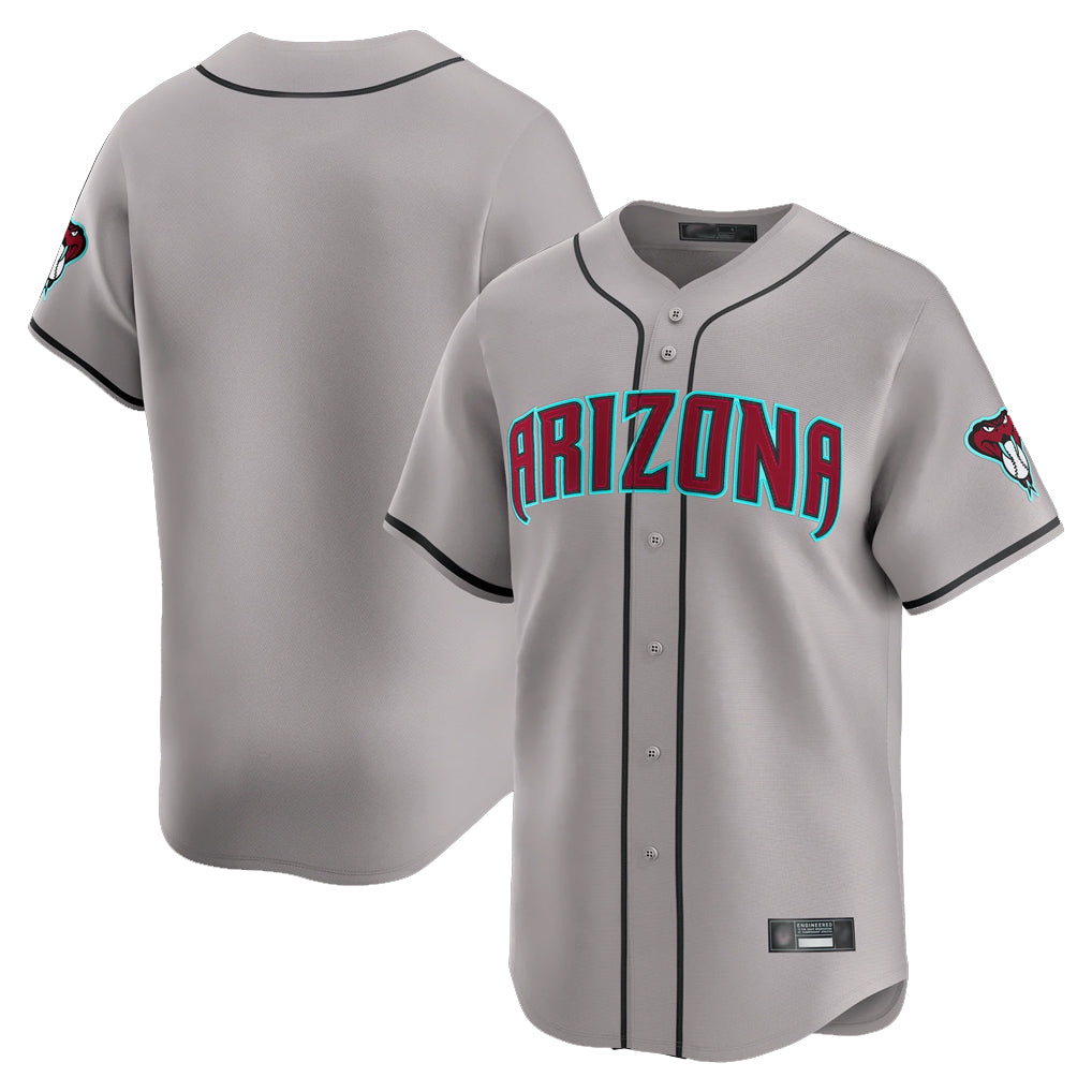 Arizona Diamondbacks Gray AmberGomez Road Limited Home Game Blank Player Stitched Jerseys