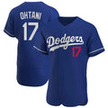 Los Angeles Dodgers #17 Shohei Ohtani Player Royal AmberGomez Limited Elite Home Stitched Jerseys