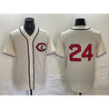 Chicago Cubs #24 Cody Bellinger 2022 Cream AmberGomez Field of Dreams Cool Base Stitched Jersey