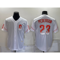 San Francisco Giants #23 Joc Pederson White AmberGomez 2021 City Connect Stitched Cool Base Jersey