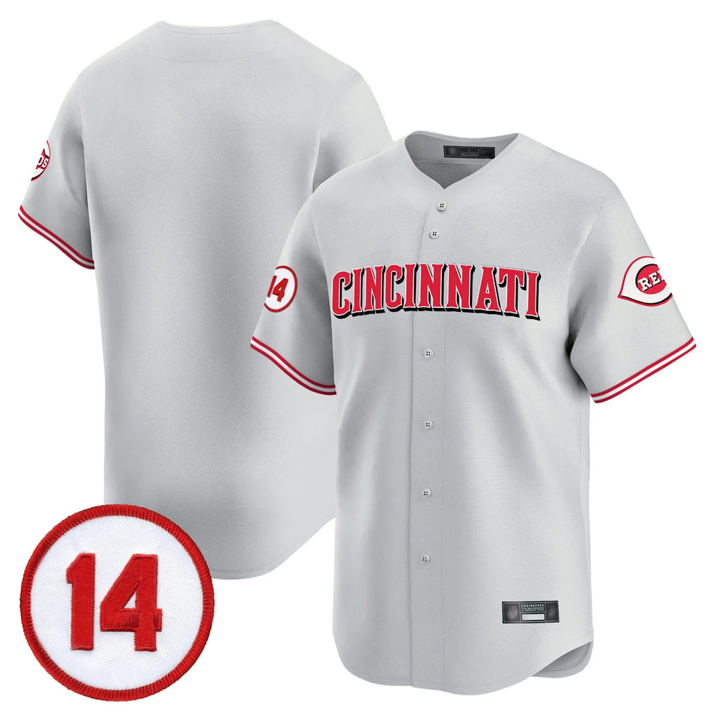 Cincinnati Reds Blank Player Gray AmberGomez Vapor Premier Limited Home Stitched Jerseys