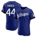 Los Angeles Dodgers #44 Andy Pages Player Royal AmberGomez City Connect Elite Home Stitched Jerseys