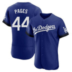 Los Angeles Dodgers #44 Andy Pages Player Royal AmberGomez City Connect Elite Home Stitched Jerseys