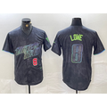 Tampa Bay Rays #8 Brandon Lowe Charcoal AmberGomez 2024 City Connect Player Number Limited Cool Base Jerseys