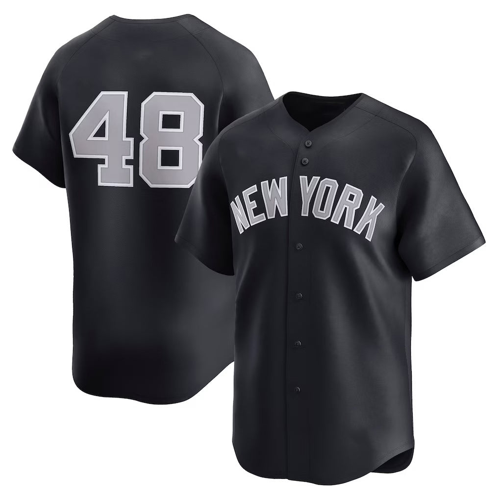 New York Yankees #48 Paul Goldschmidt Navy AmberGomez Alternate Limited Jersey
