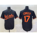 Baltimore Orioles #17 Colton Cowser Black AmberGomez Cool Base Stitched Jersey