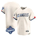 Los Angeles Dodgers Blank Player Cream AmberGomez City Connect Limited Home World Series Meet Stitched Jerseys