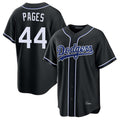 Los Angeles Dodgers #44 Andy Pages Player Black AmberGomez Carbon Limited Home Stitched Jerseys