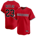 Cleveland Guardians #23 Bo Naylor Player Red AmberGomez Limited Home Stitched Jerseys
