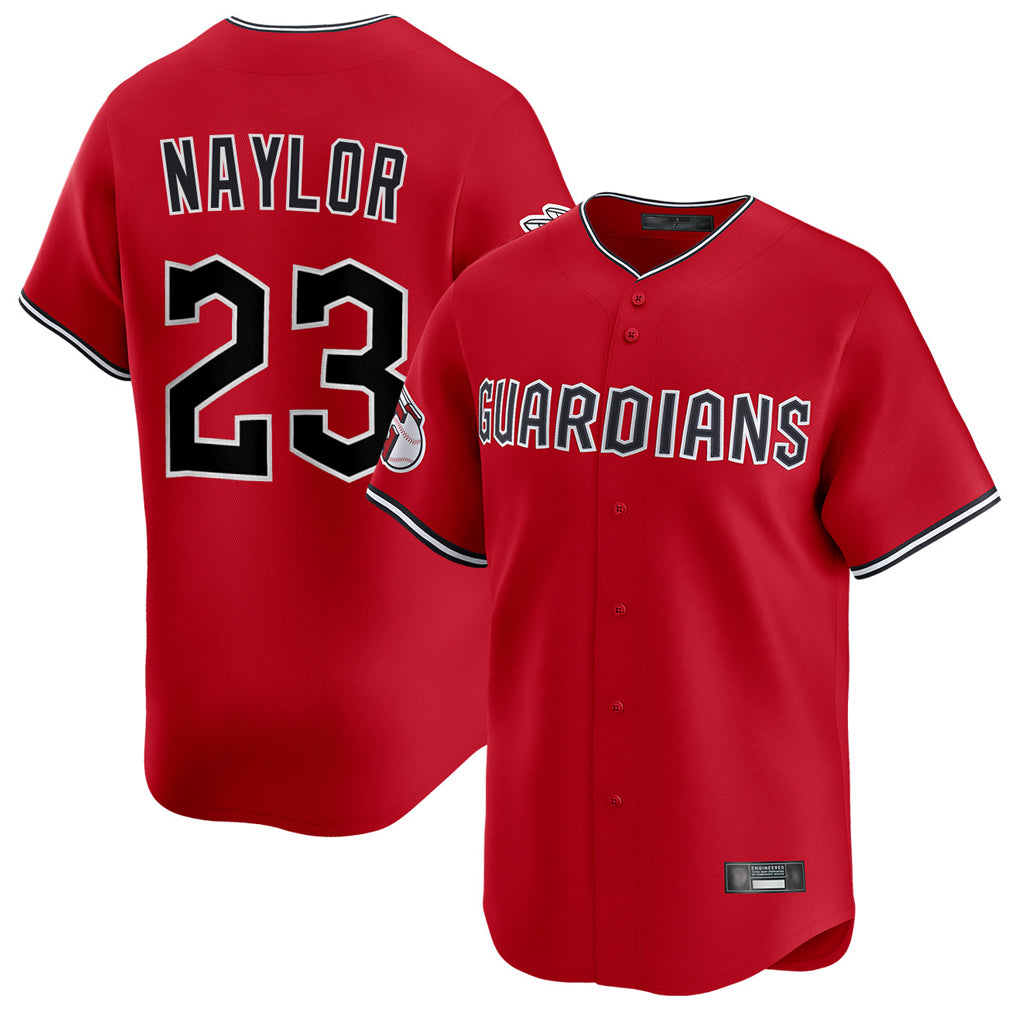 Cleveland Guardians #23 Bo Naylor Player Red AmberGomez Limited Home Stitched Jerseys