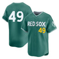 Boston Red Sox #49 Tim Wakefield Player Green AmberGomez City Connect Limited Home Game Stitched Jerseys1
