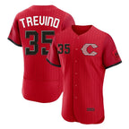 Cincinnati Reds #35 Jose Trevino Player Red AmberGomez 2026 City Connect Limited Elite Home Stitched Jerseys