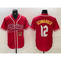 Philadelphia Phillies #12 Kyle Schwarber Red AmberGomez 2024 City Connect Limited Stitched Jersey 3