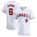 Los Angeles Angels #6 Anthony Rendon White AmberGomez Home Elite Player Jersey