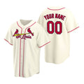 Custom St. Louis Cardinals Cream AmberGomez Stitched Cool Base Jersey