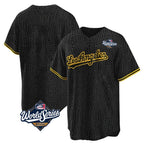 Los Angeles Dodgers Blank Player Black Gold AmberGomez Limited Home World Series Stitched Jerseys