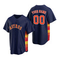 Custom Houston Astros Navy AmberGomez Stitched Cool Base Jersey