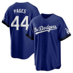 Los Angeles Dodgers #44 Andy Pages Player Royal AmberGomez City Connect Home Game Stitched Jerseys