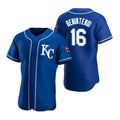 Kansas City Royals #16 Andrew Benintendi Blue AmberGomez Flex Base Stitched Jersey 2